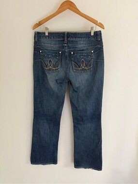 Wrangler Y2K Western Bootcut Jeans Size 11/12 Embroidered Cowgirl